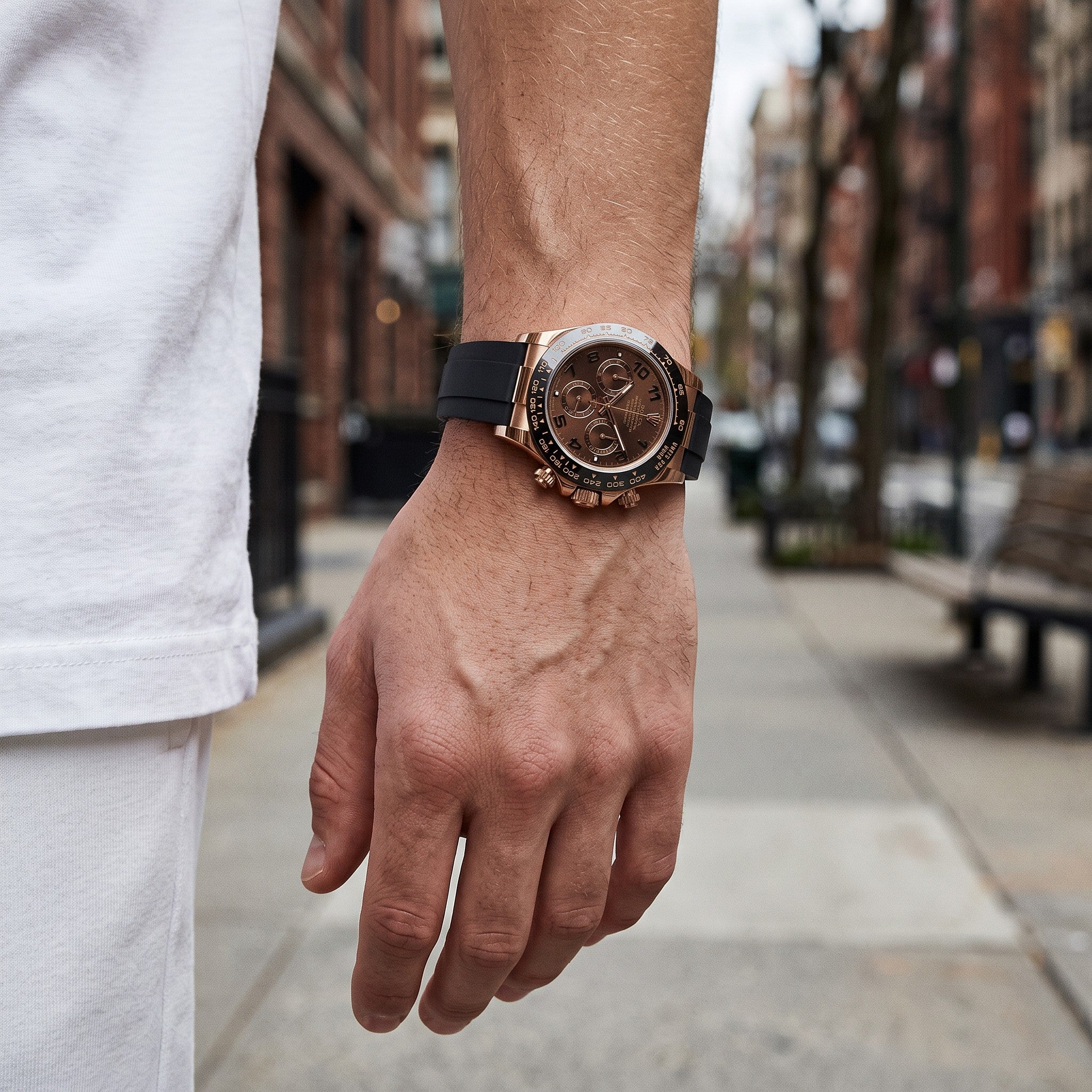 Daytona Chocolate & Rose Gold