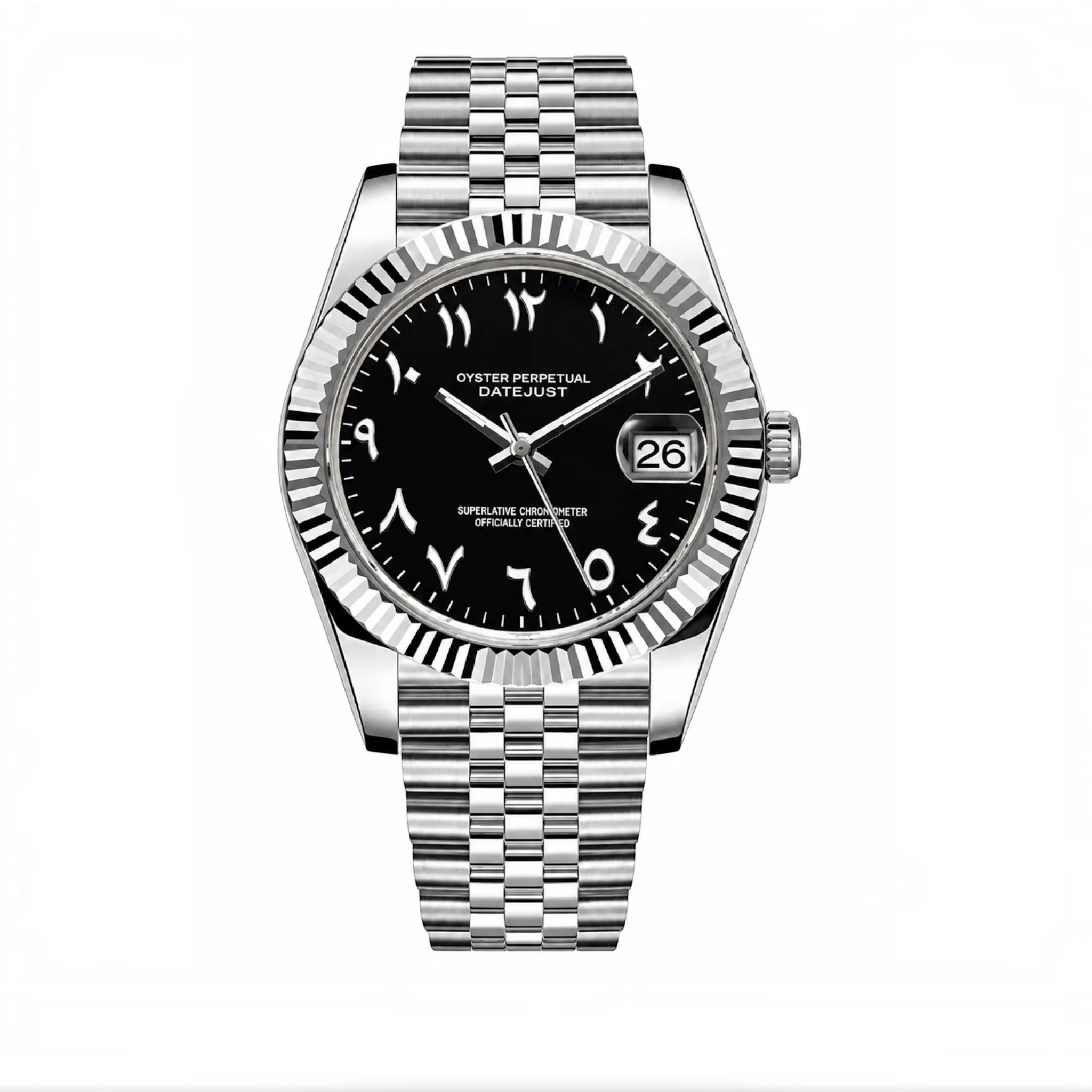 DateJust Black Arabic Dial