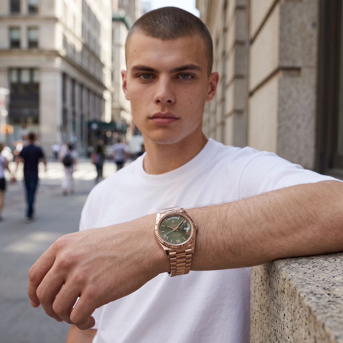 DayDate Olive & Rose Gold
