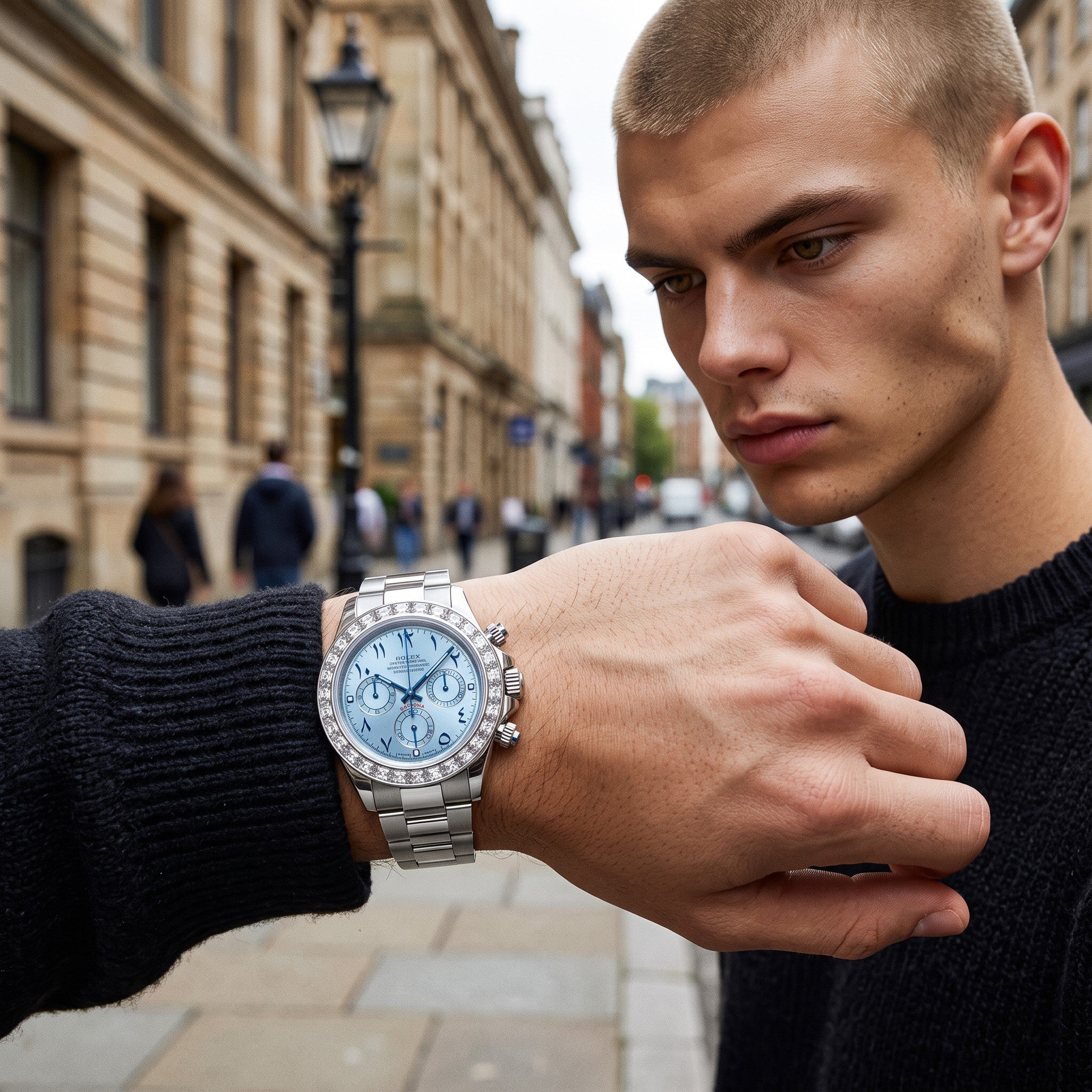 Daytona Platinium Blue Arabic Dial